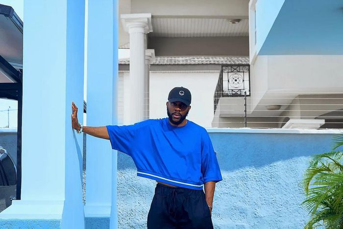 Ebuka Obi-Uchendu in a crop top [Instagram]