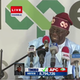 My wife is now for the other room - Tinubu jokes during acceptance speech. [Twitter:Channels]