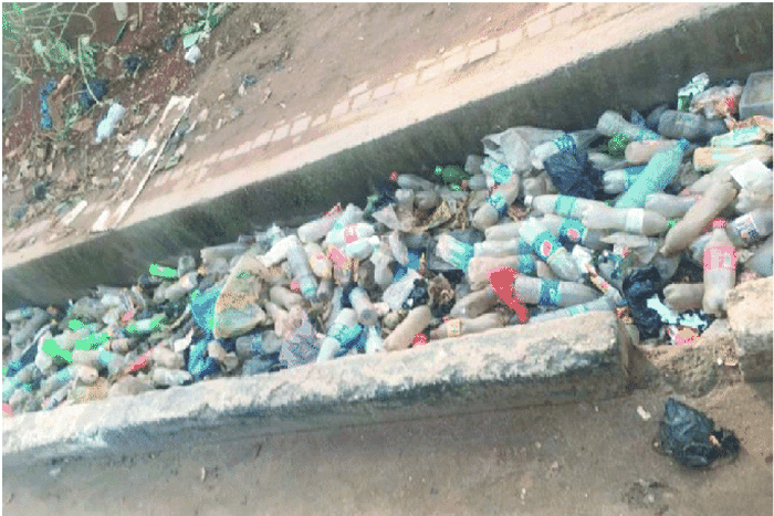 Plastic-waste-blocking-drains