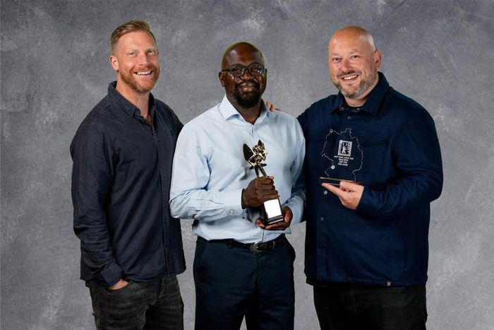 L-R: Vote True's director, David Symmons; voiceover actor and producer, Toyin Elebe; and director of photography, Mark Goodhew
