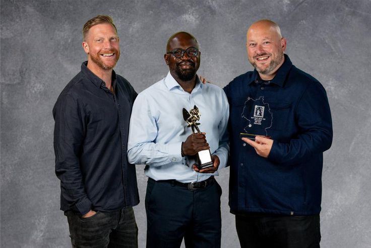 L-R: Vote True's director, David Symmons; voiceover actor and producer, Toyin Elebe; and director of photography, Mark Goodhew