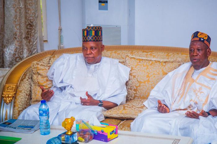Vice President Kashim Shettima and the APC National Chairman, Abdullahi Ganduje [Presidency]