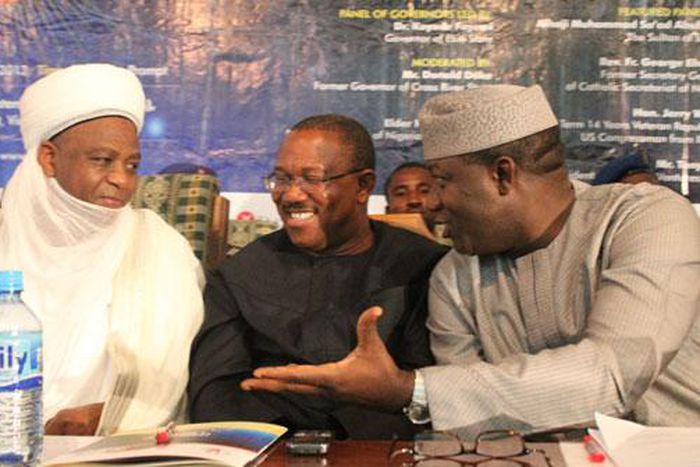 Obi and Fayemi attend Western Delta University founder's day [Unknown]