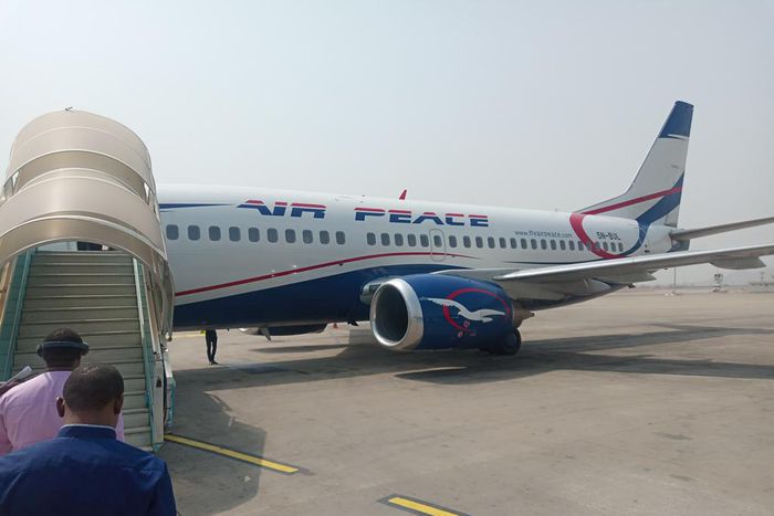 Passengers getting on-board Air Peace flight in Abuja