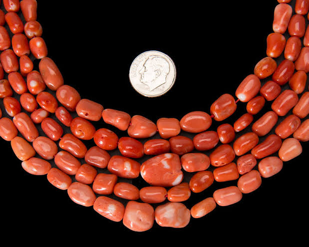 Benin coral beads discount