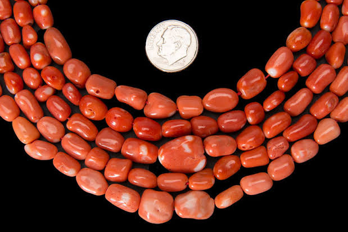 Coral beads owned by the Benin people