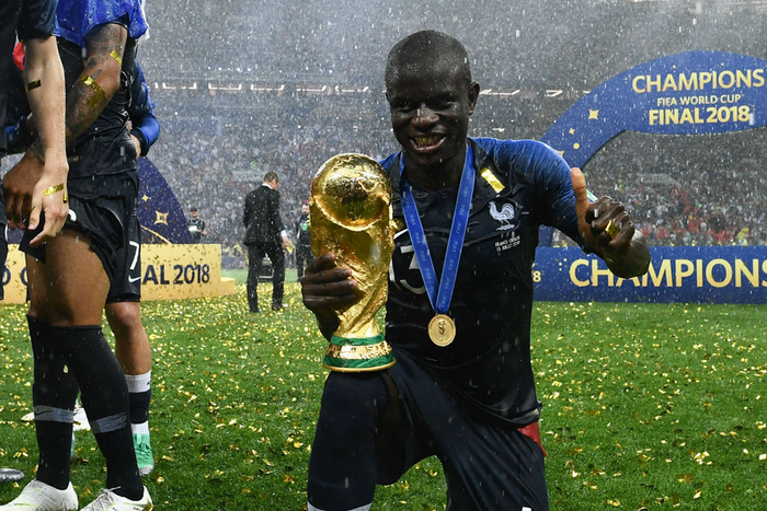 N'golo Kante won the World Cup with France in 2018