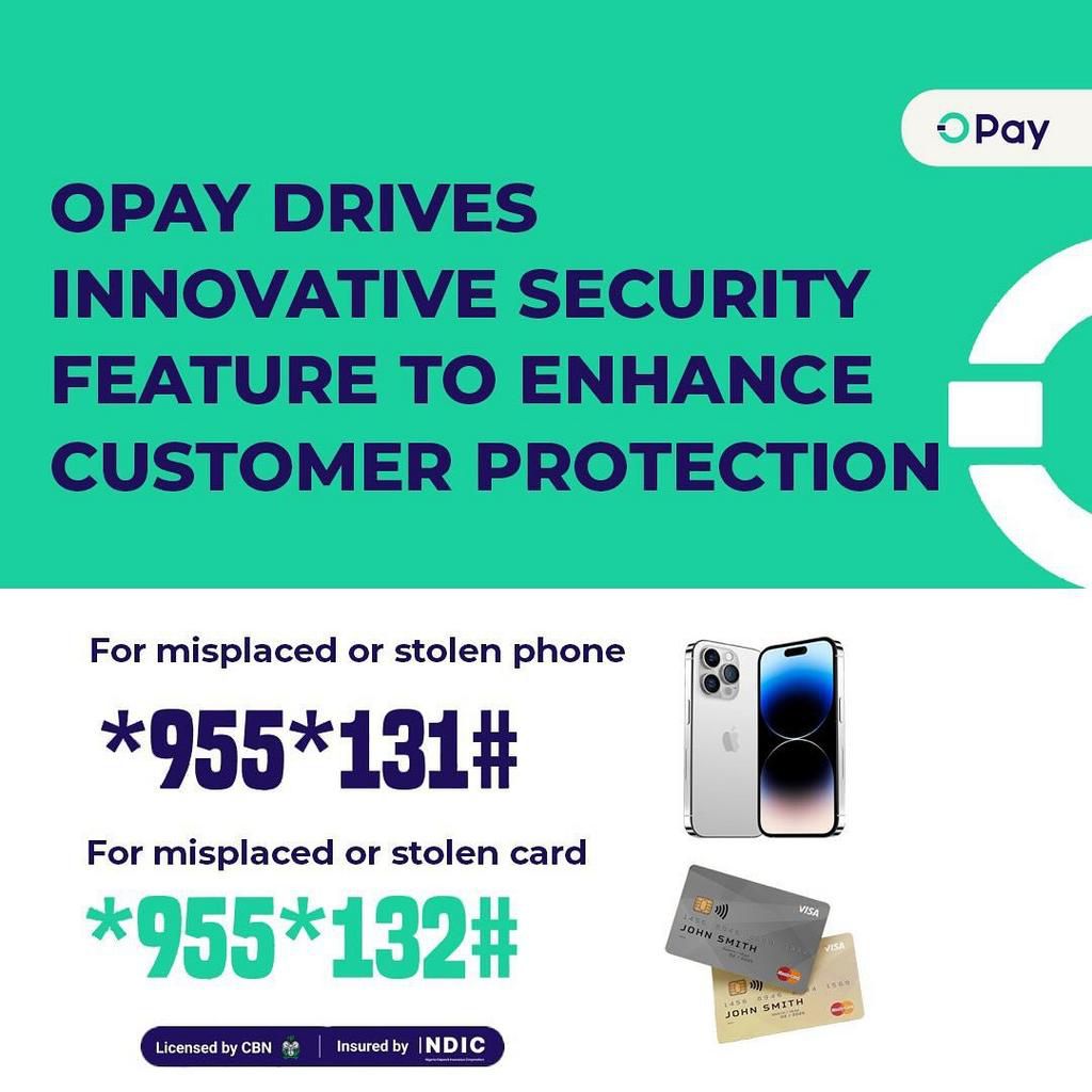 OPay is at it again! This time, they are announcing a new security feature for OPay users, which is the FIRST of its kind in the fintech spaceYou can now block your bank account and ATM card by yourself
