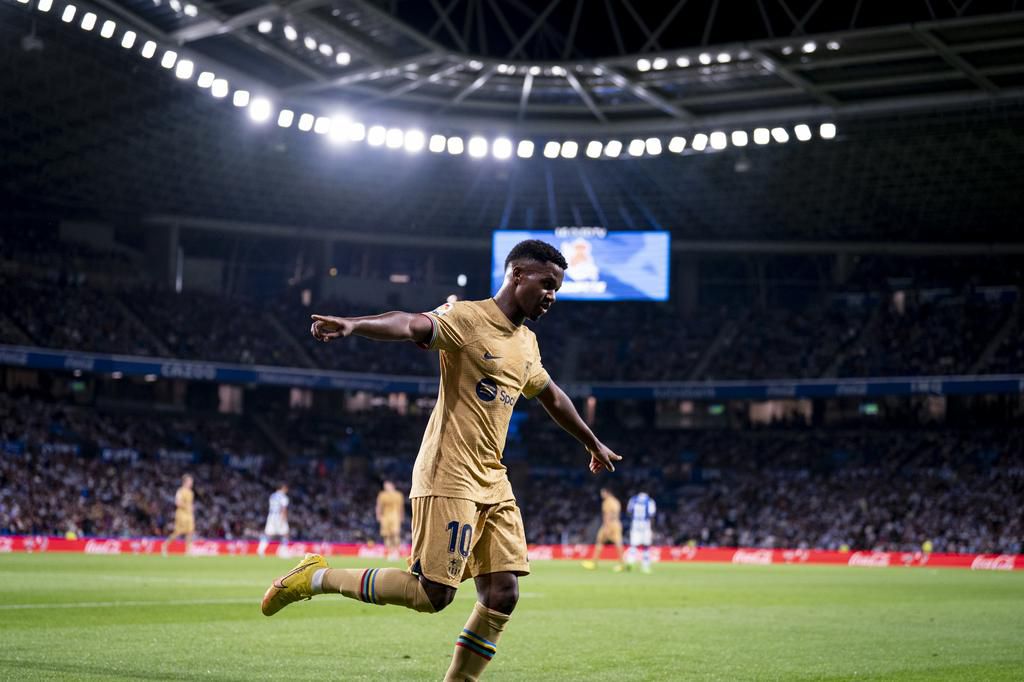 Ansu Fati had a goal ruled out for offside against Valencia