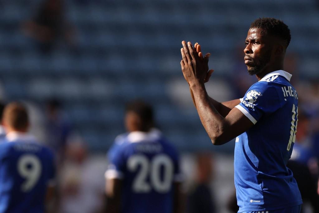 Kelechi Iheanacho playing for Leicester City