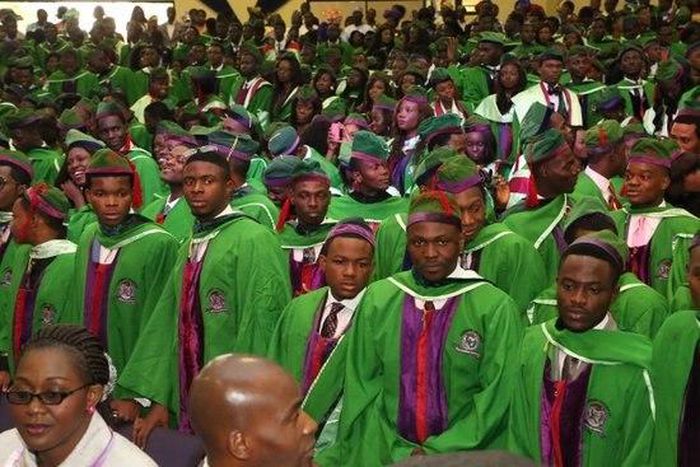 Covenant University graduates during convocation ceremony.