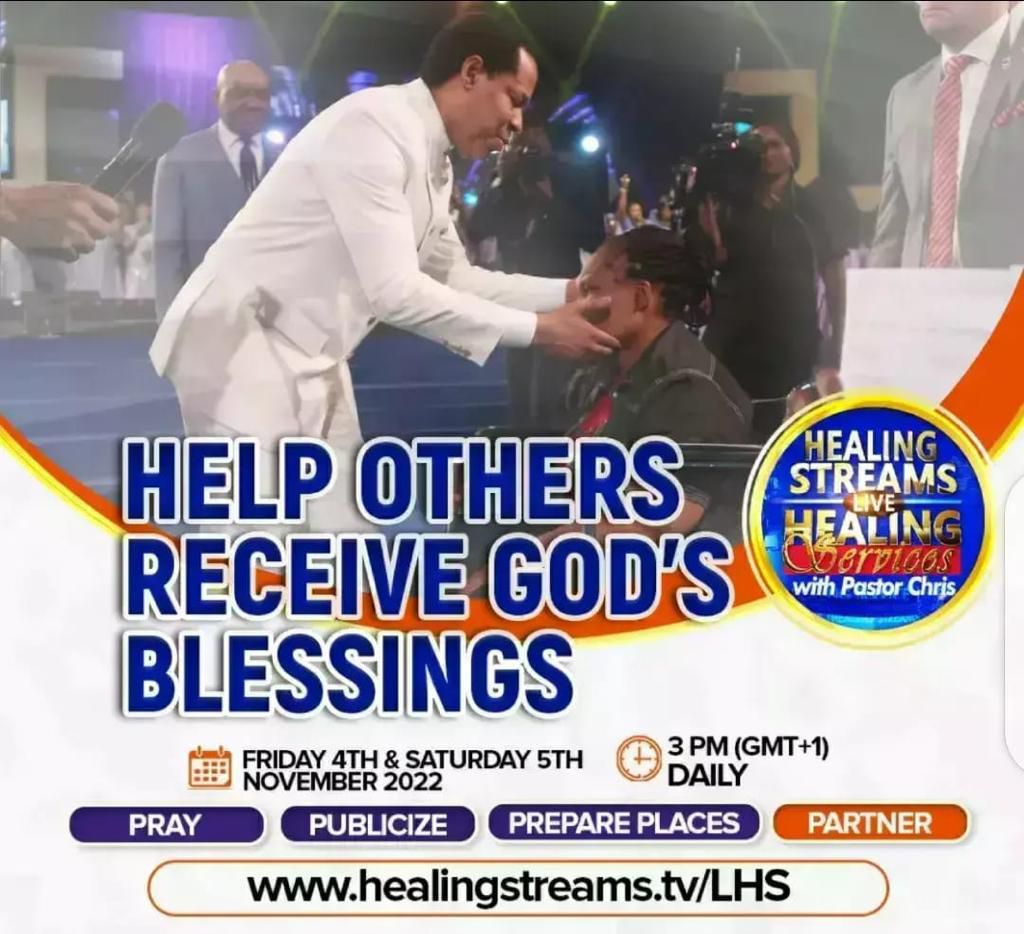 Largest miracle crusade Healing Streams Live Healing Services with Pastor Chris begins today