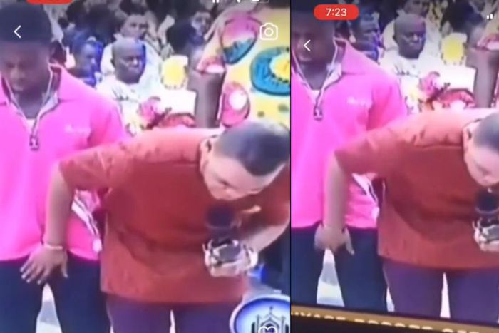 Pastor Obinim rubs hand on man’s genitals in church to restore potency