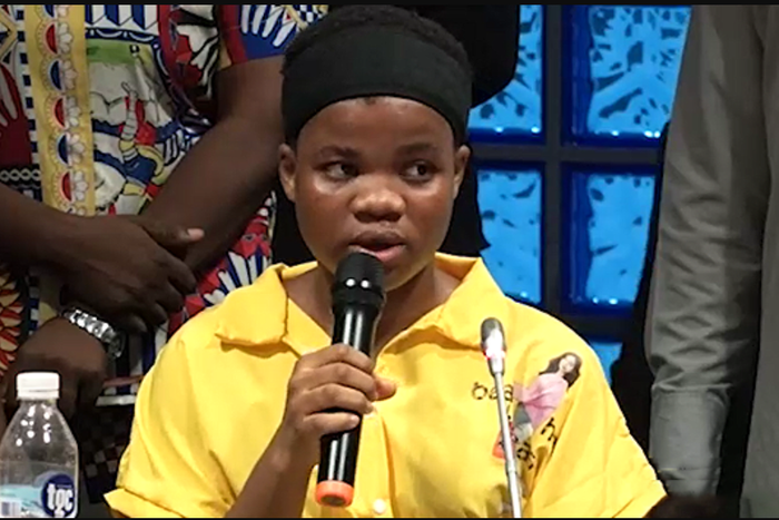 Mmesoma Ejikeme during her appearance before the House of Representatives on Wednesday, July 19, 2023.