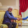 Prof Wole Soyinka and President Bola Tinubu. [Punch]