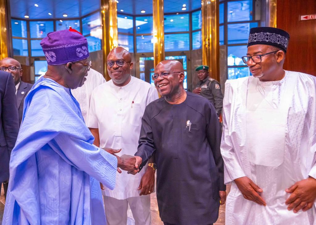 President Bola Tinubu meets with Nigerian governors in Aso Villa on Wednesday, June 7, 2023. [Presidency]