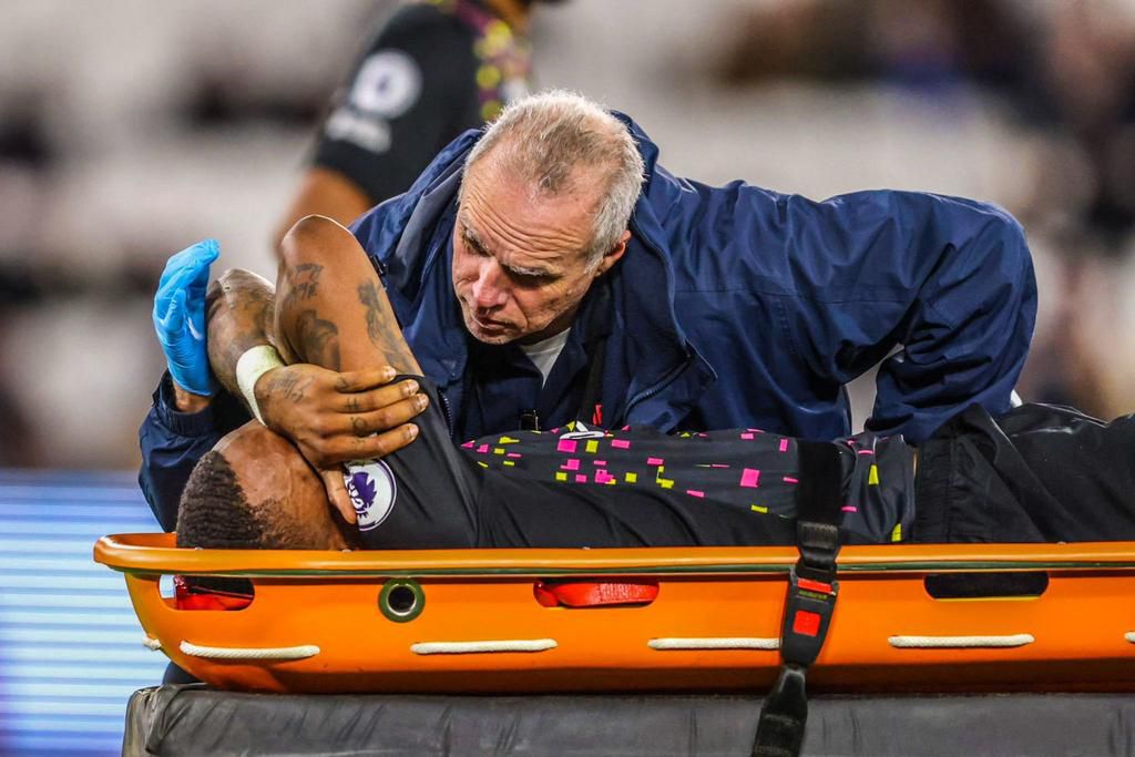 Toney looked in serious pain as he was taken off at West Ham.