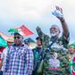 The Imo State governorship candidate of the Labour Party (LP), Athan Achonu (centre) at the launch of his campaign [NAN]