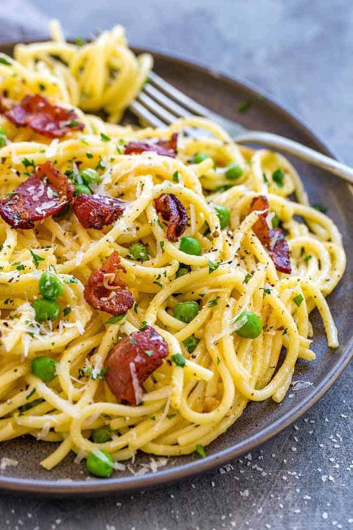 Simple carbonara pasta [Therecipecritic]