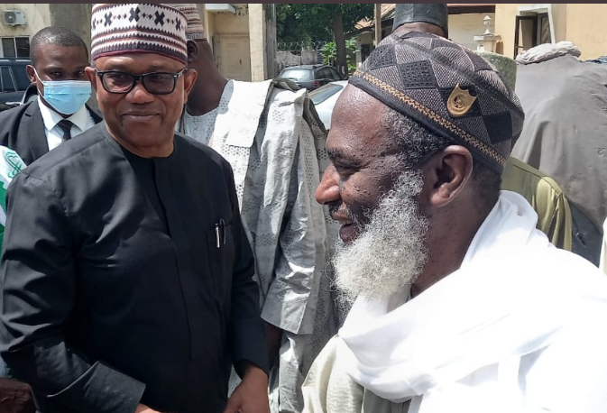 LP Presidential candidate, Peter Obi and Sheikh Ahmed Gumi met in Kaduna on Monday, October 17, 2022 (Peter Obi)