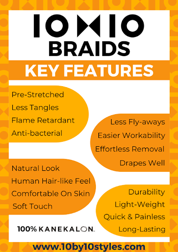 10 by 10 style braids
