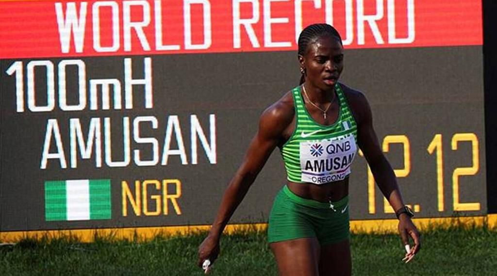 Tobi Amusan set a new WR twice at the World Championships in Oregon