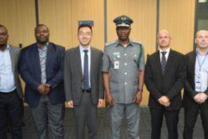 From left: Chief Commercial Officer, Lekki Freeport Terminal, Kehinde Olubi-Neye; General Manager, Government Relations & Security, Lekki Freeport Terminal, Mr Fubara Awantaye; Managing Director, Lekki Port, Mr Du Ruogang ; Acting Comptroller-General, ...