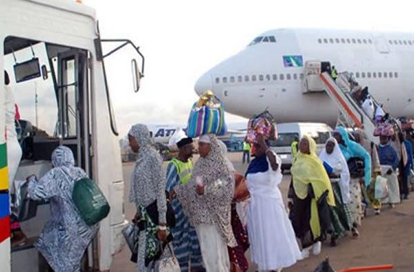 A file photo of hajj pilgrims arriving Nigeria from Mecca