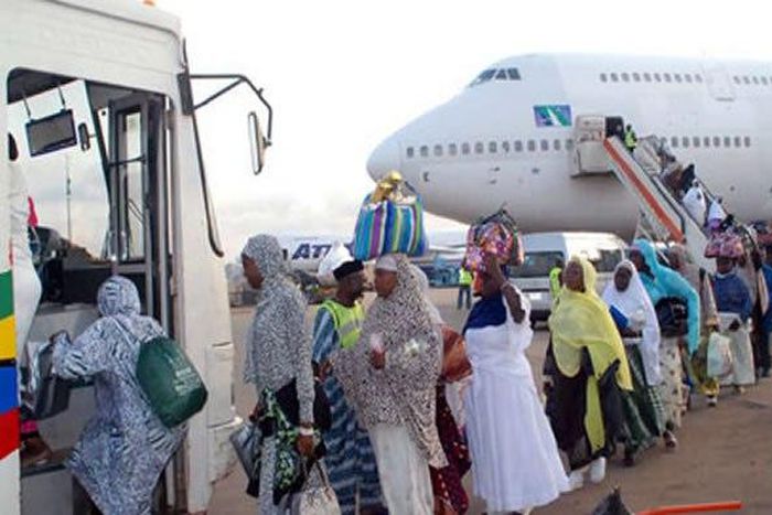 A file photo of hajj pilgrims arriving Nigeria from Mecca