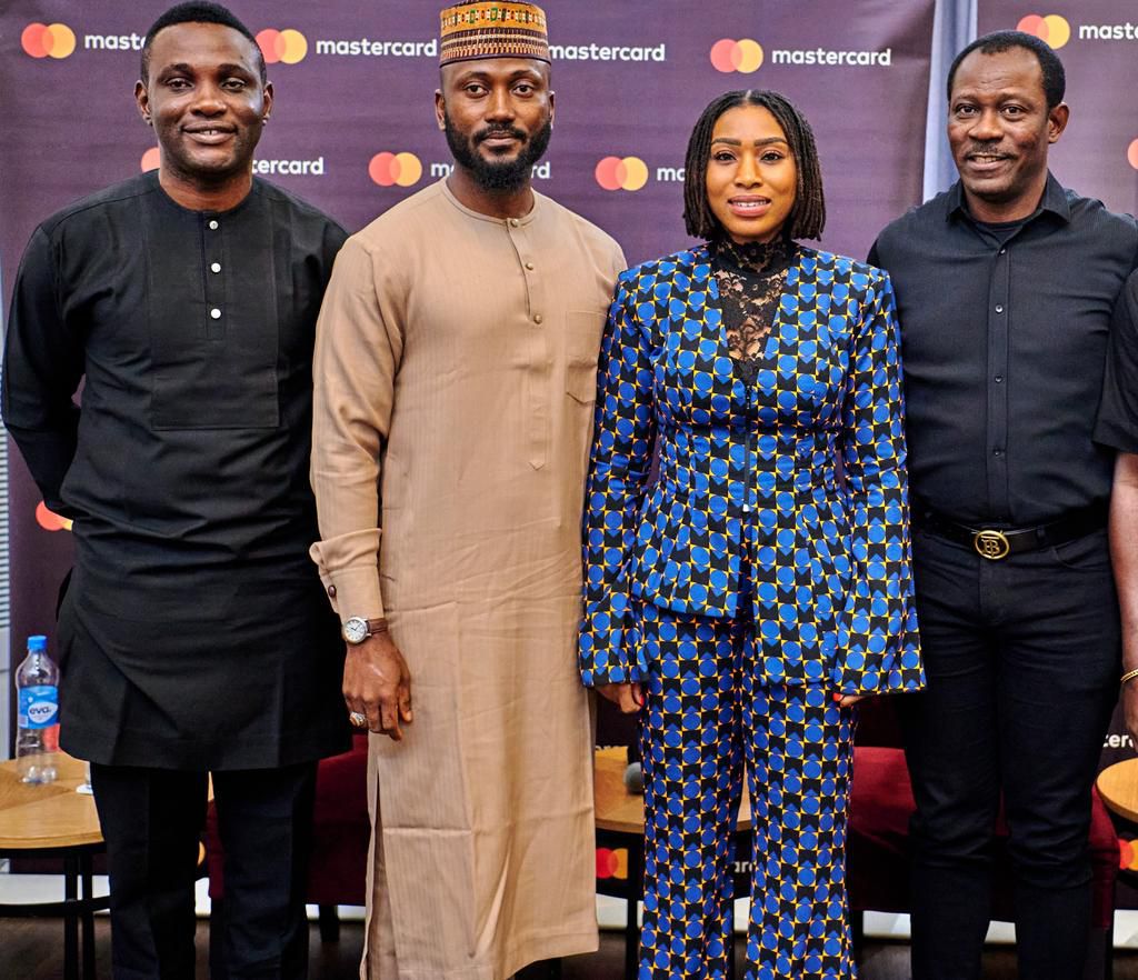 L-R: Director, Acceptance and Digital Infrastructure, East & West Africa, Mastercard, Vincent Attah; Chief Product Officer, Sterling Bank, Mustapha Otaro; Vice President, Customer Solutions Center, East & West Africa, Mastercard, Kari Tukur, and Divisi...