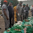Comptroller Muhammed Yusuf of MMAC showcasing the donkey genitals