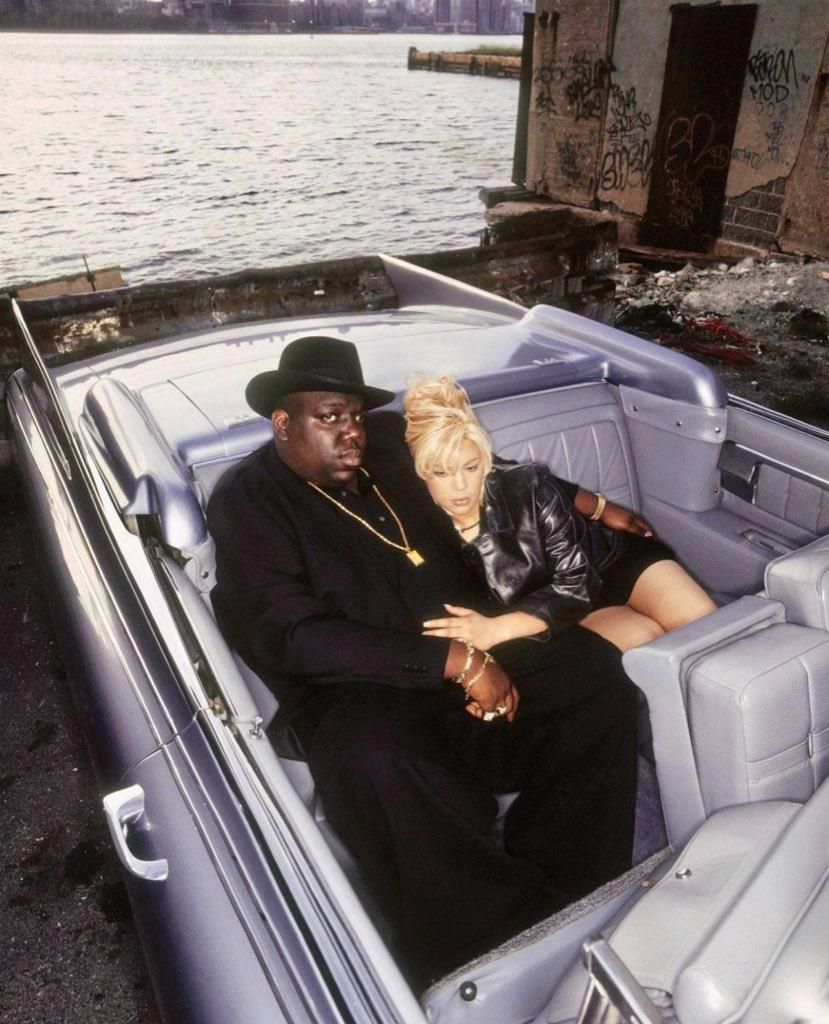 Faith Evans and Biggie for Vibe Magazine  in 1955 [Outlander Magazine]