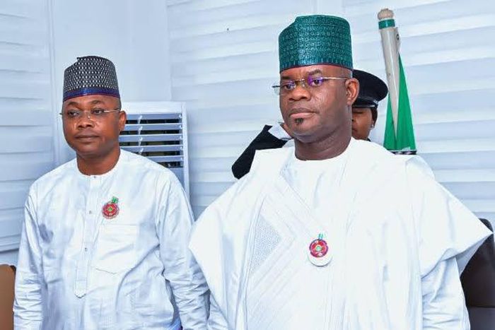 Governor Yahaya Bello and his preferred successor, Usman Adodo.