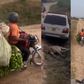 Netizens in shock as Okada rider carrying bunches bananas rides past lions safely