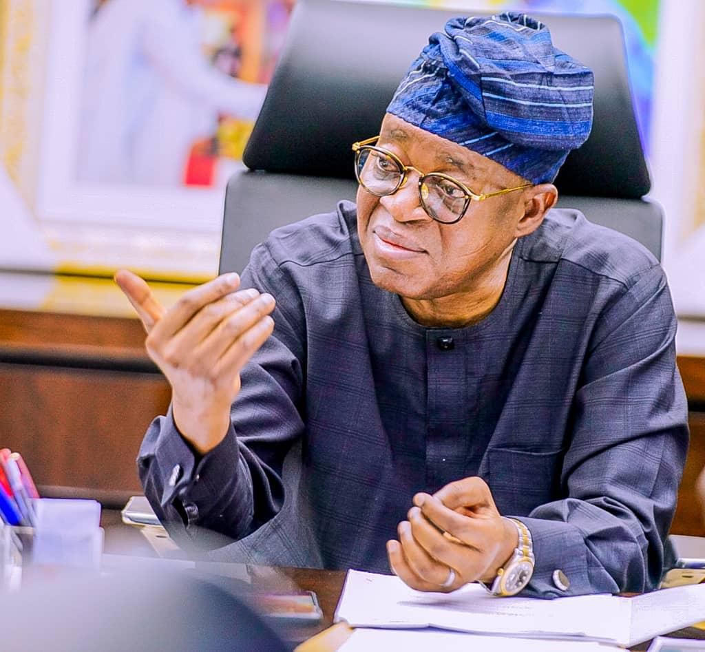 Minister of Marine and Blue Economy, Adegboyega Oyetola. [Twitter:Oyetola]