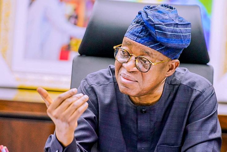 Minister of Marine and Blue Economy, Adegboyega Oyetola. [Twitter:Oyetola]