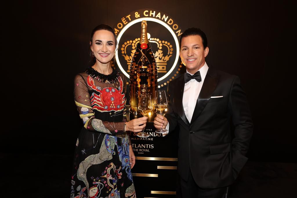 04 B Pablos de Barbier, CEO of Moet Chandon as part of the Atlantis The Royal Grand Reveal Weekend, and T Kelly of The Atlantis Dubai (155)