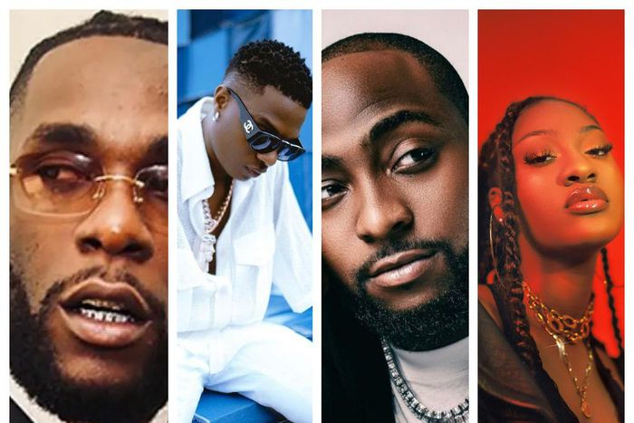 Burna Boy, Wizkid, Davido, Tems