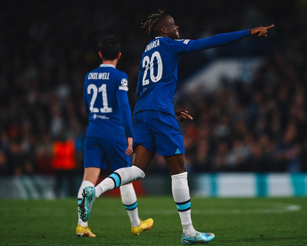 Dennis Zakaria scored on his debut for Chelsea against Dinamo Zagreb