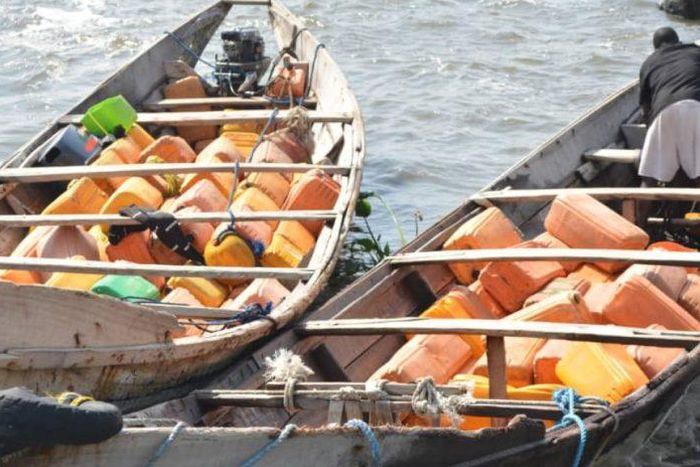 Jerrycans, boats used in syphoning petrol [Platform Times]