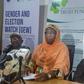 From Left to Right): Mr Saka Azimazi, Human Rights Expert; Mufuliat Fijabi, CEO of GEW Room of NWTF and Mr Rabiu Sabo, Technical Expert in GEW during a post-election press briefing of GEW on Presidential and National Assembly elections on Wednesday in ...