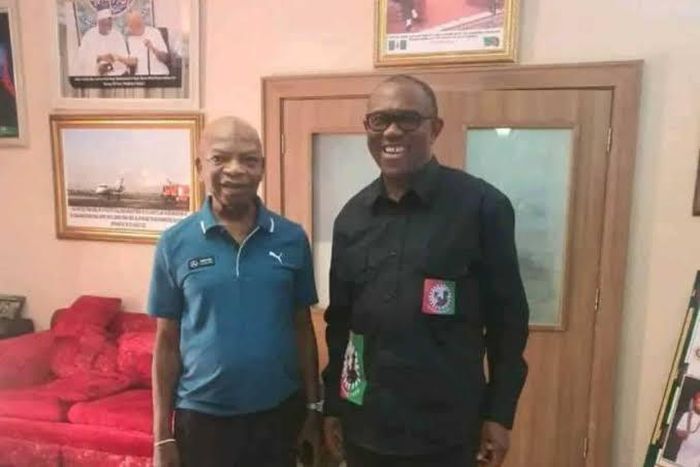 Arthur Eze and Peter Obi.  (Kanyi Daily News)