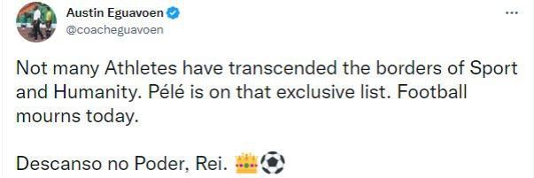 Social Media tributes to Pele