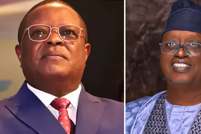 SenatorsDave Umahi and Lola Ashiru [Channels TV]
