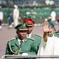 Former President Olusegun Obasanjo during his inauguration ceremony for second term in 2003.