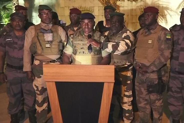 Military officers have seized power in Gabon. [Punch]
