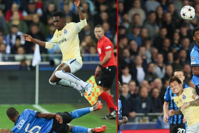 Zaidu Sanusi got the better of Raphael Onyedika in a battle of the Super Eagles stars