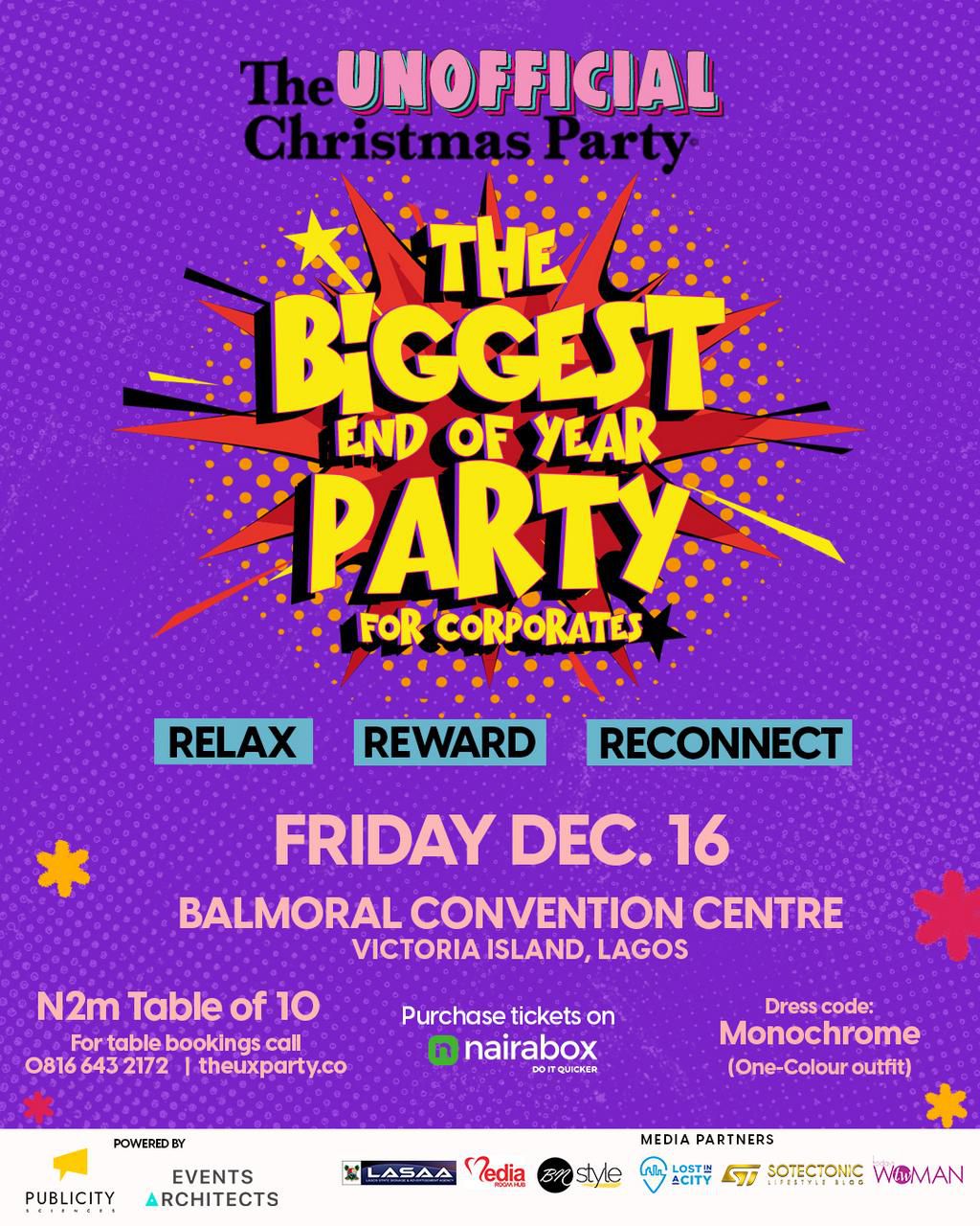 Reward your top performers and clients at the UX Party 2022!