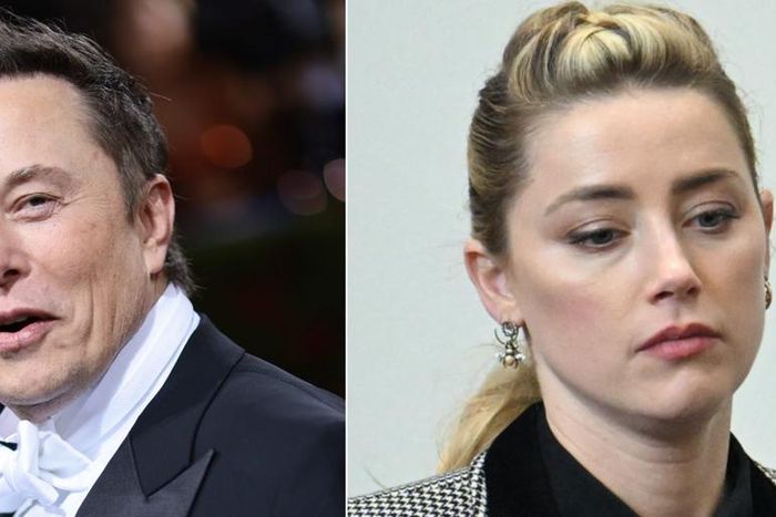 Elon Musk and Amber Heard.Getty/Getty