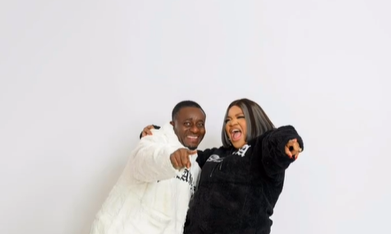 Emeka Ike and Toyin Abraham pair up as a couple in Malakia [Instagram/toyin_abraham]